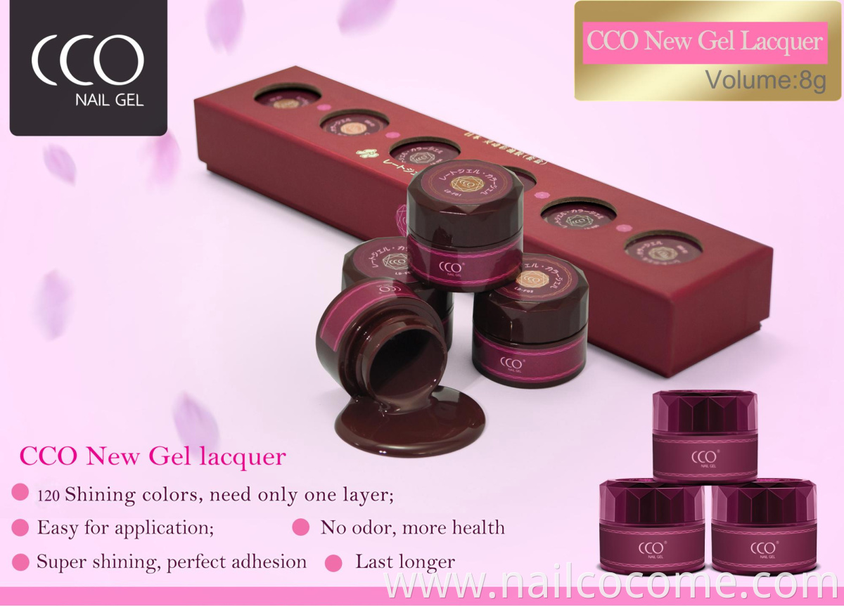 CCO New Products 120 Colors Soak Off Professional Uv Gel Lacquer Nail Paint